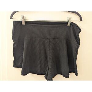 Anthropologie Black Ribbed Knit Womens Shorts M